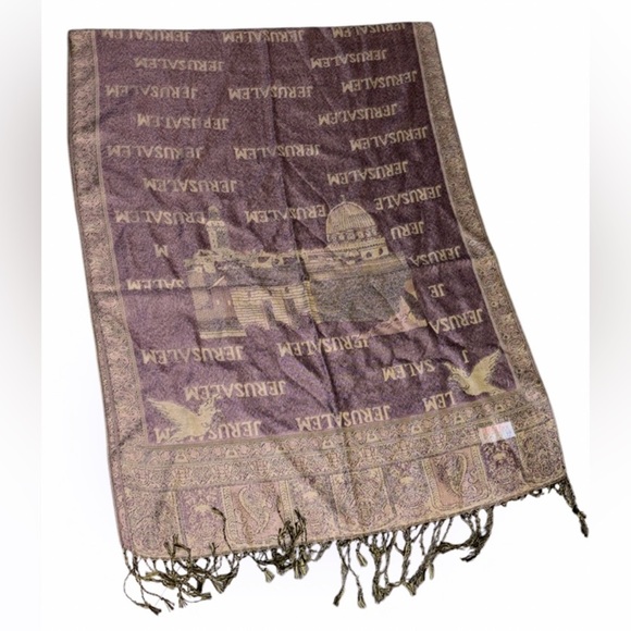 Jerusalem Cashmere pashmina scarf new - Picture 1 of 11